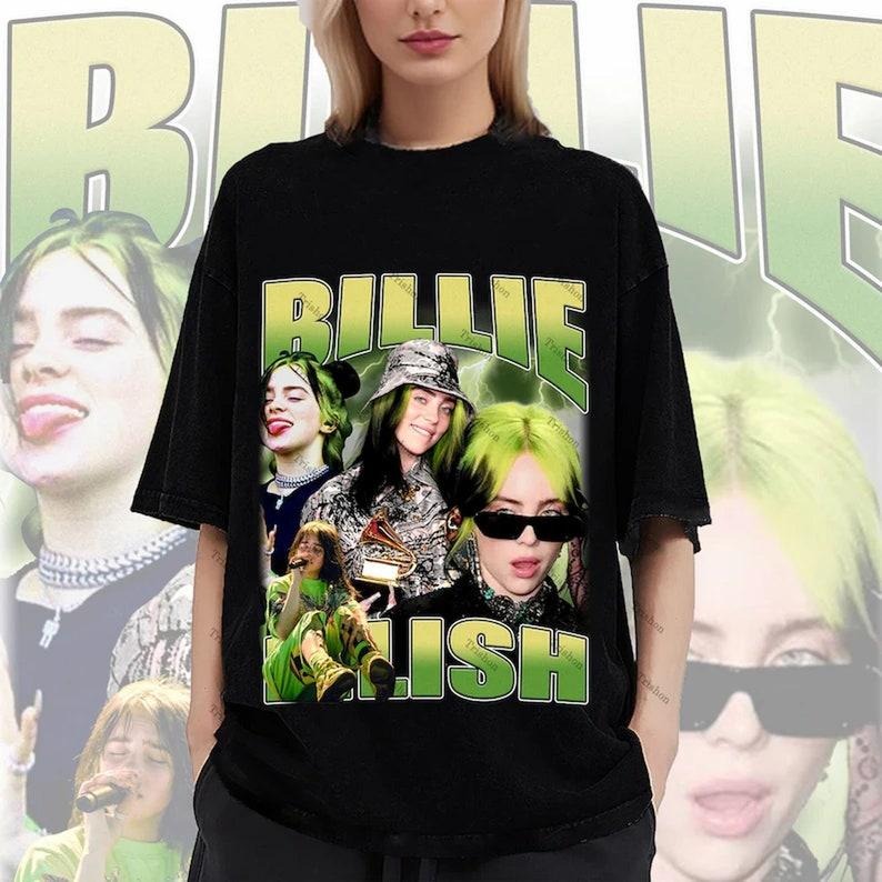 BILLIE Shirt EILISH Shirt Retro Heavy Cotton T-Shirts