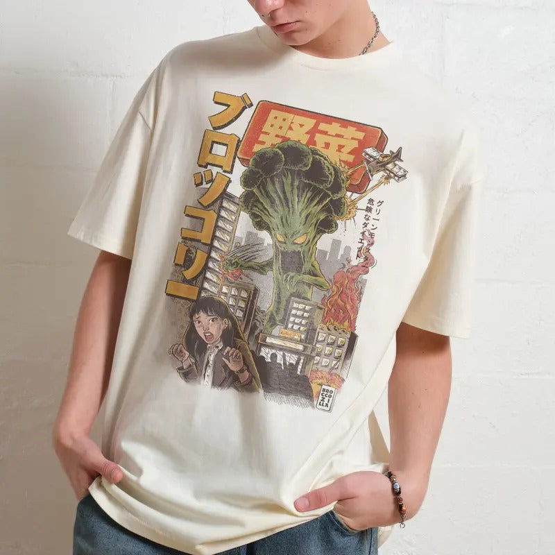 BROCCOZILLA Summer Cotton Cotton Menswear S 3XL Soft Topstyle{N002}2 T-Shirts