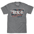 BSA Motorcycles Union Jack Gray T-Shirts