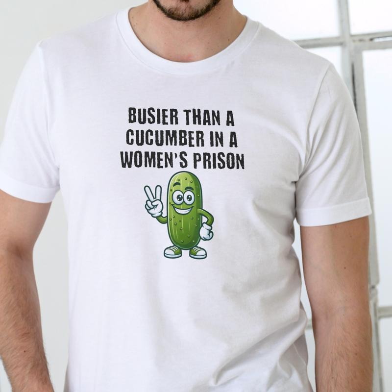 BUSIER THAN CUCUMBER PRISON Cotton T-Shirts