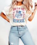 Back Up Terry Put Reverse 4th July Fireworks Patriotic Retro Independence Day American Shirt USA T-Shirts