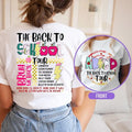 Back School Tour Retro Back School Tour Teacher ABCD Teacher Kindergarten Teacher Hello School Funny Teacher T-Shirts