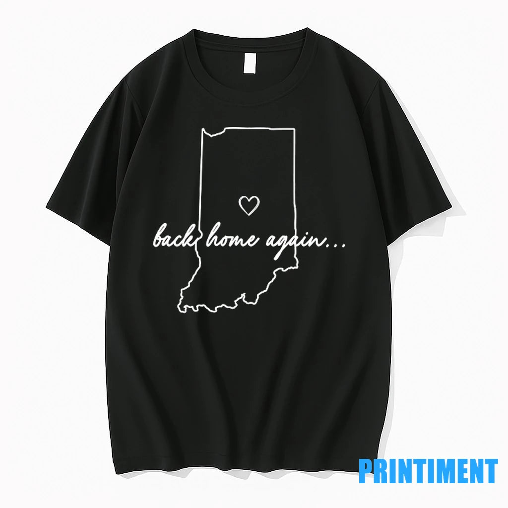 Back Home Again Indiana Map Tshirts Sweater
