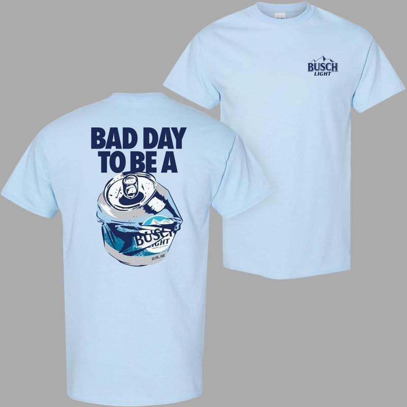 Bad Day Be Buschh Light Vintage Cotton Top Streetwear T-Shirts