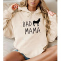 Bad Mama Mum Funny Casual Street Fleece Fabric Hooded Perfect T-Shirts