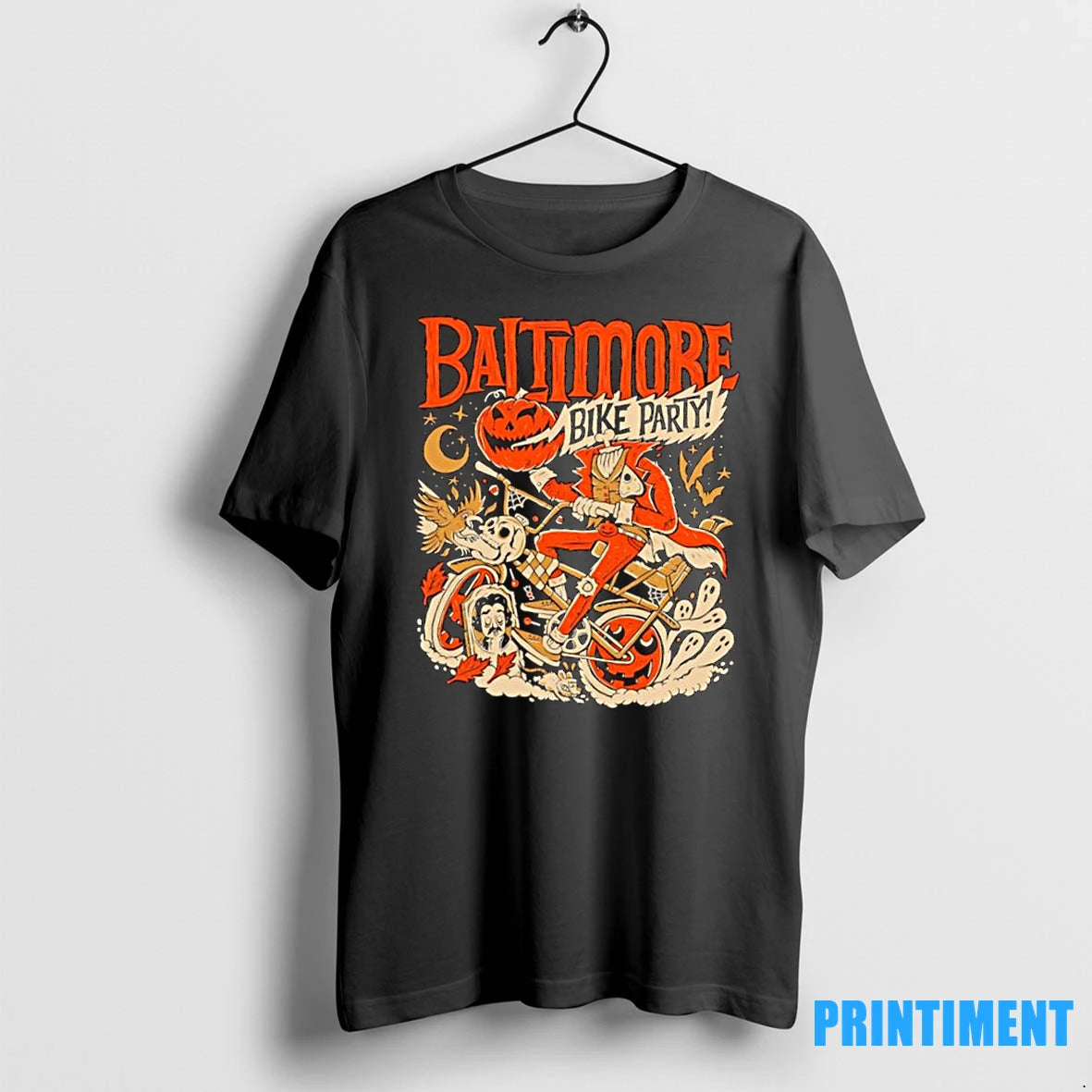 Baltimore Bike Party Event Halloween Elements Tshirts Sweater