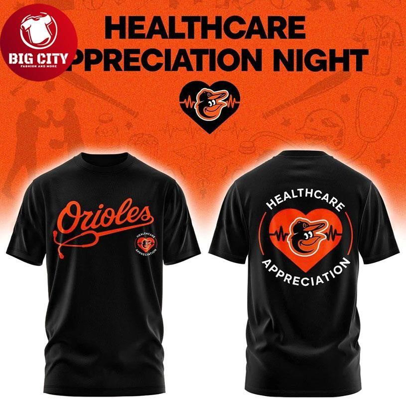 Baltimore Orioles Healthcare Appreciation Night 2026 Two Sided Shirt