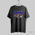 Baltimore Ravens Football Team Logo Graphic T Shirt