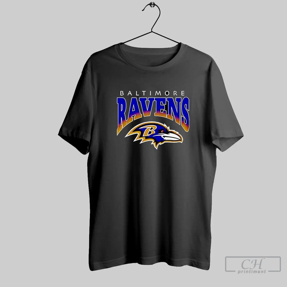 Baltimore Ravens Football Team Logo Graphic T Shirt