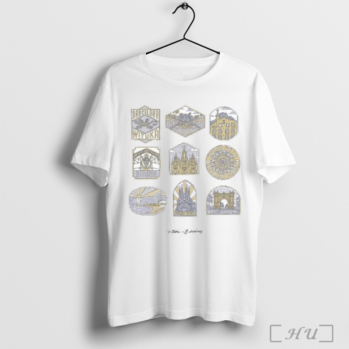 Barcelona Stamps Wituka T Shirt