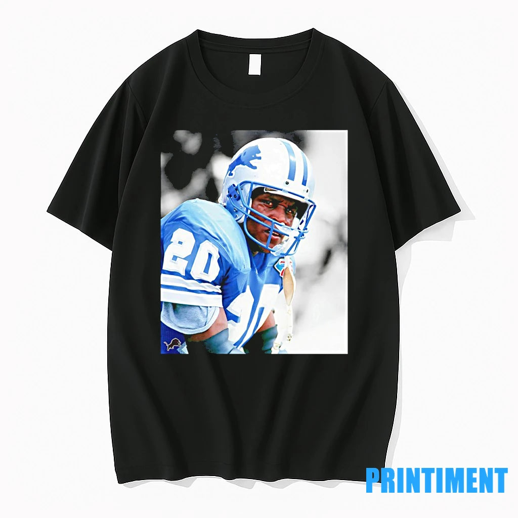 Barry Sanders Detroit Lions Portrait Tshirts Sweater