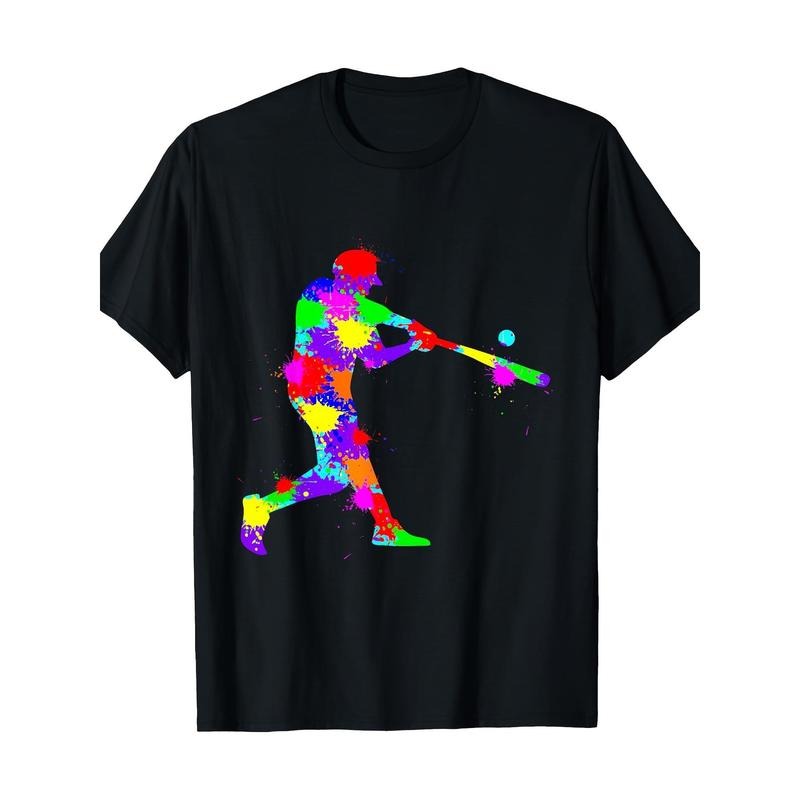 Baseball Baseball Player 100% Cotton Made USA T-Shirts