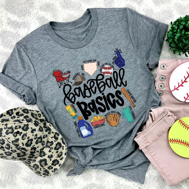 Baseball Basics DTF Transfers THIS IS NOT SHIRT T-Shirts