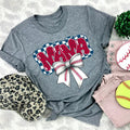 Baseball Mama Bow DTF Transfers THIS IS NOT SHIRT T-Shirts