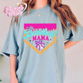 Baseball Mama Ice Cream Drip Shirt Mama Basebaall Basebaall Shirt Game Day Baseball Mom Dripping. Mom Shirt Mama T-Shirts