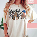 Baseball Mama Baseball Mom Shirt Baseball Shirt Sports Mom Shirt Family Baseball Shirt Crew Neck Casual Cotton Striped Shirt Comfort Fabric Fit Top Womenswear Medium Underwear Summer Lady Streetwear T-Shirts