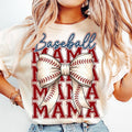 Baseball Mama Baseball Coquette Bow Shirt Game Day Baseball Mom T-Shirts