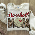 Baseball Mom Leopard Print Baseball Mama Baseball Lover Game Day T-Shirts