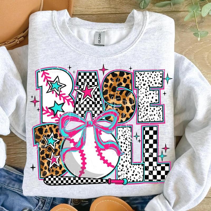 Baseball Multi Print DTF Transfers THIS IS NOT SHIRT T-Shirts
