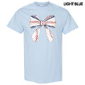 Baseball Sketched Bow Gildan Short Sleeve 'NLB' T-Shirts