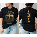 Basgiath War College 2 Sided Shirt Fourth Wing Dragon Rider Shirt Violet Sorrengail Xaden Riorson T-Shirts