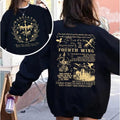 Basgiath War College 2 Sided Fourth Wing Shirts Empyrean Violet Sorrengail Fantasy Book Fourth Wing T-Shirts