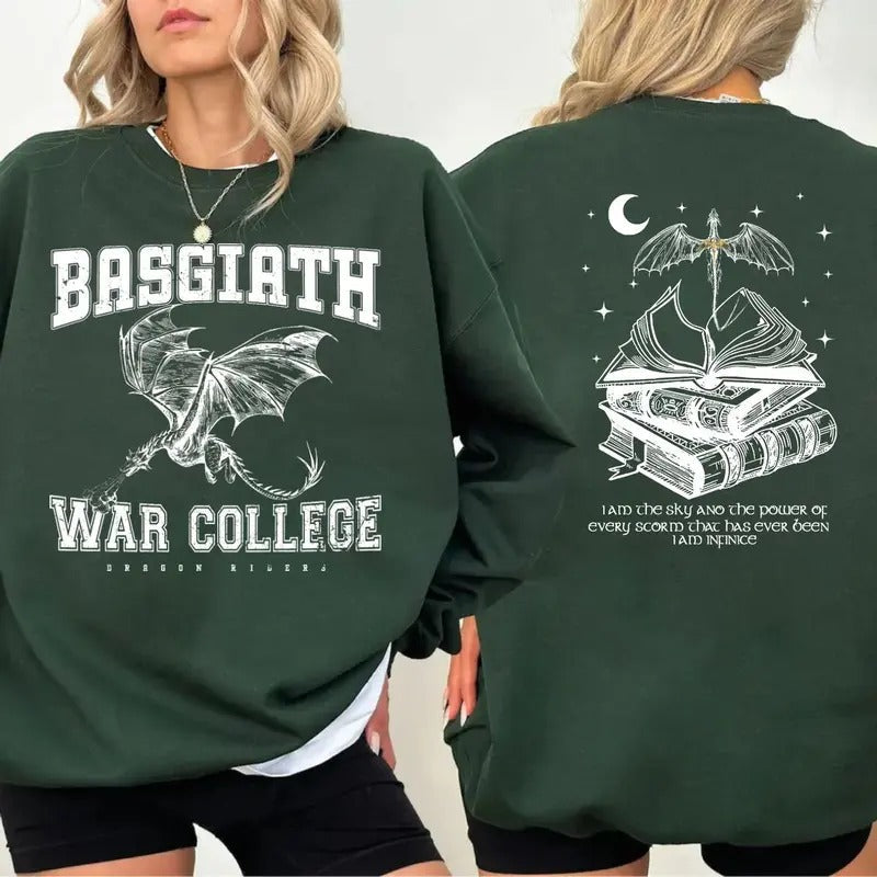 Basgiath War College 2 Sides Fourth Wing Dragon Rider Violet T-Shirts