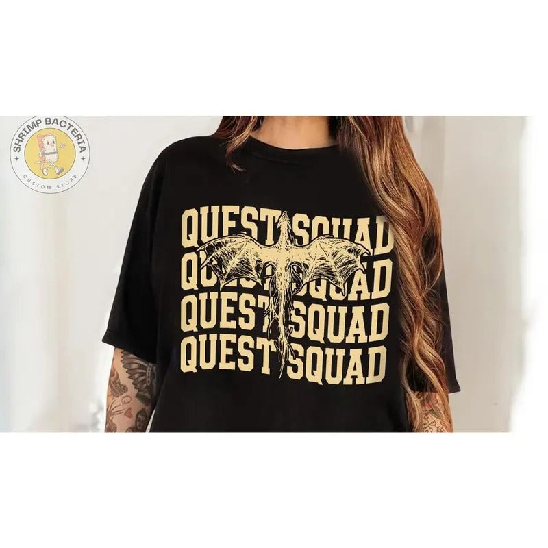 Basgiath War College Shirt Fourth Wing Quest Squad Ridoc Shirt Dragon Rider Rebecca Yarros Fourth Wing Violet Sorrengail T-Shirts