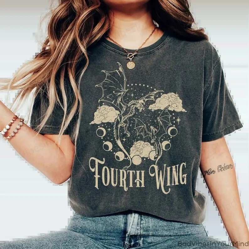 Basgiath War College Shirts Fourth Wing Dragon Rider Shirt Throne Glass Book Rebecca Yoros Shirt T-Shirts
