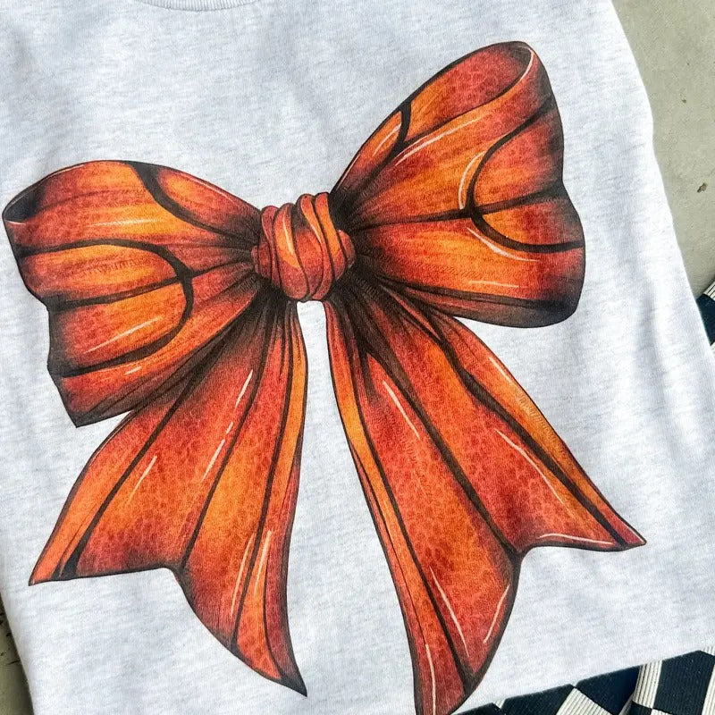Basketball Bow Top T-Shirts