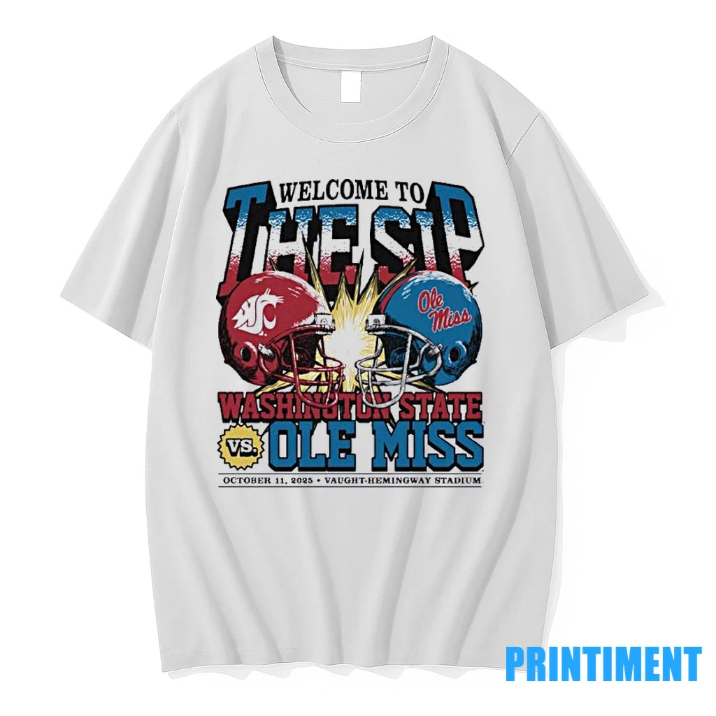 Battle For The Ship 2025 Washington State Cougars Vs Ole Miss Rebels Tshirts Sweater