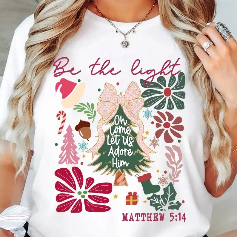Be Light Mathew 514 Jesus Is Reason Boho Floral Christian Jesus T-Shirts