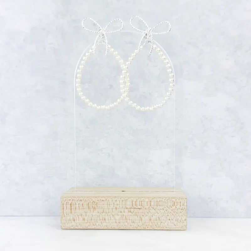 Beads & Bows Hoop Earrings T-Shirts
