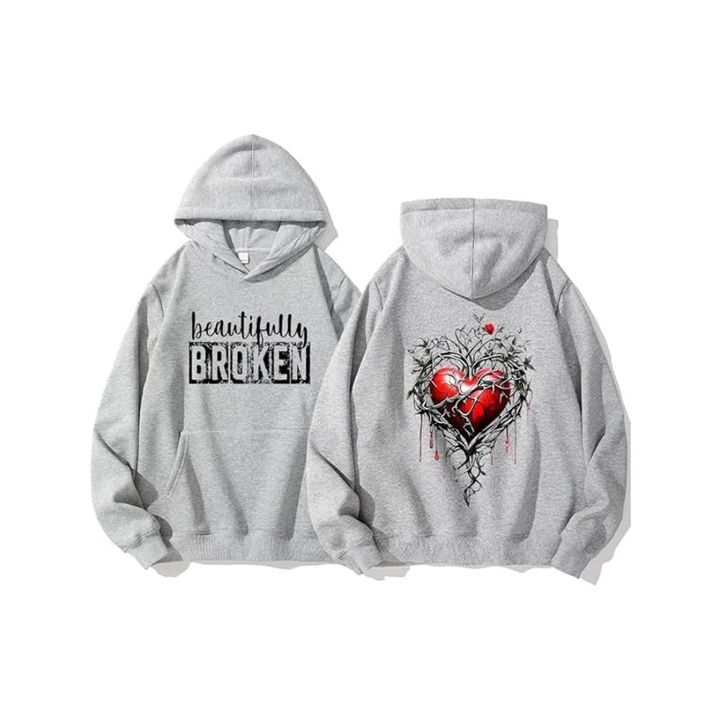 Beautifully Broken Casual Street Fleece Fabric Menstyle{N002}2 T-Shirts
