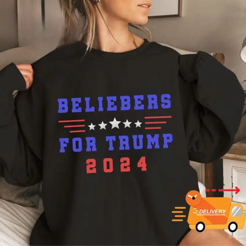 Beliebers Trump 2024 Trump Vote Make Amercia Great Again Shirt Shirt Beliebers Full Sizes Full Colors T-Shirts