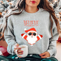 Believe Believe Cute Xmas Celebration Santa Winter Season Long Sleeve T-Shirts