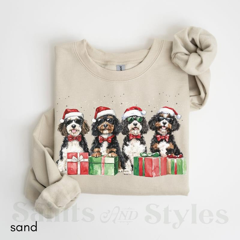 Bernedoodle Doodle Mom Dad Bernedoodle Pet Parent Dog Shirt Funny Bernedoodle Shirt T-Shirts