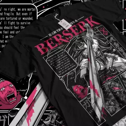 Berserk Strip Guts Berserker Armour Horror Anime Shirt All Size T-Shirts