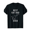 Best Cat Dad Fist Bump Cat Paw Cat Made USA T-Shirts