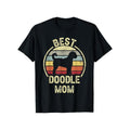 Best Dog Mom Ever" Vintage Goldendoodle 100% Cotton Crew Neck Short Sleeve Casual Summer Made Usa T-Shirts