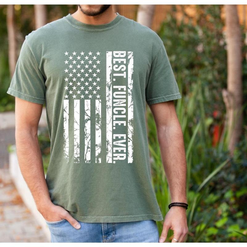 Best Funcle Ever Shirt Custom Funcle Shirt Personalized Funcle Uncle Shirt Patriotic Uncle Shirt Uncle T-Shirts