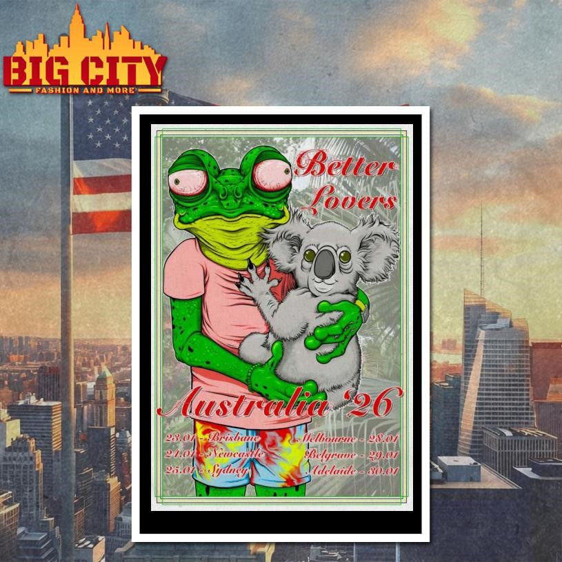 Better Lovers Australia 2026 Shows Poster Shirt