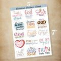 Bible Verse Sticker Pack Bible Journaling Prayer Journaling Faith Stickers 5x7 18 Pieces T-Shirts