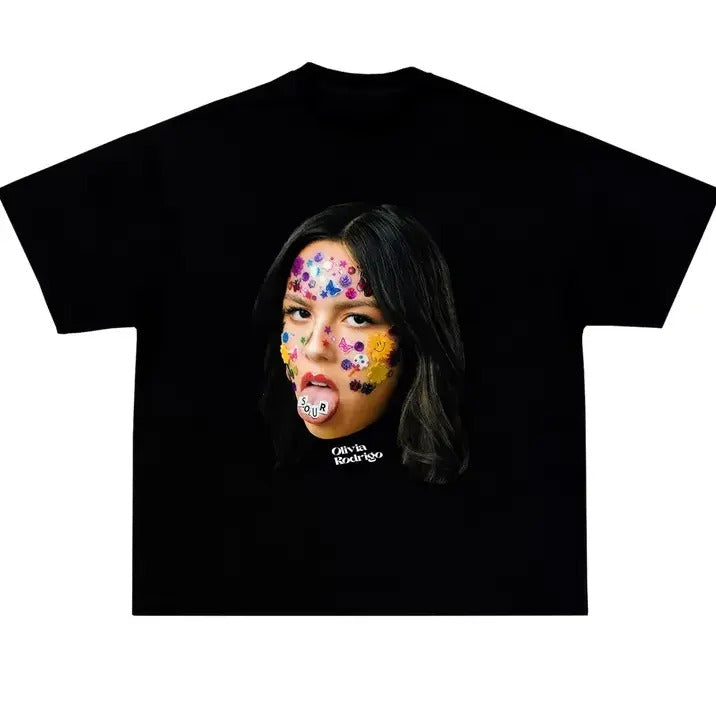 Big Face Oliviaa Fans Classic Cotton Top T-Shirts