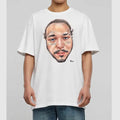 Big Face Post Shirt Maloneee Cotton Fabric T-Shirts