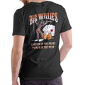 Big Willie'S Saloon Casual Short Sleeve Top Poker Liquor T-Shirts