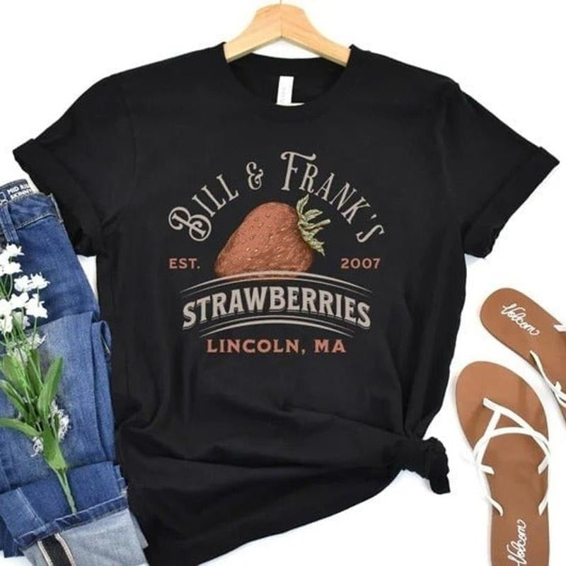 Bill Frank Strawberry Shirt TLOU Shirt Strawberries Shirt Last Us T-Shirts