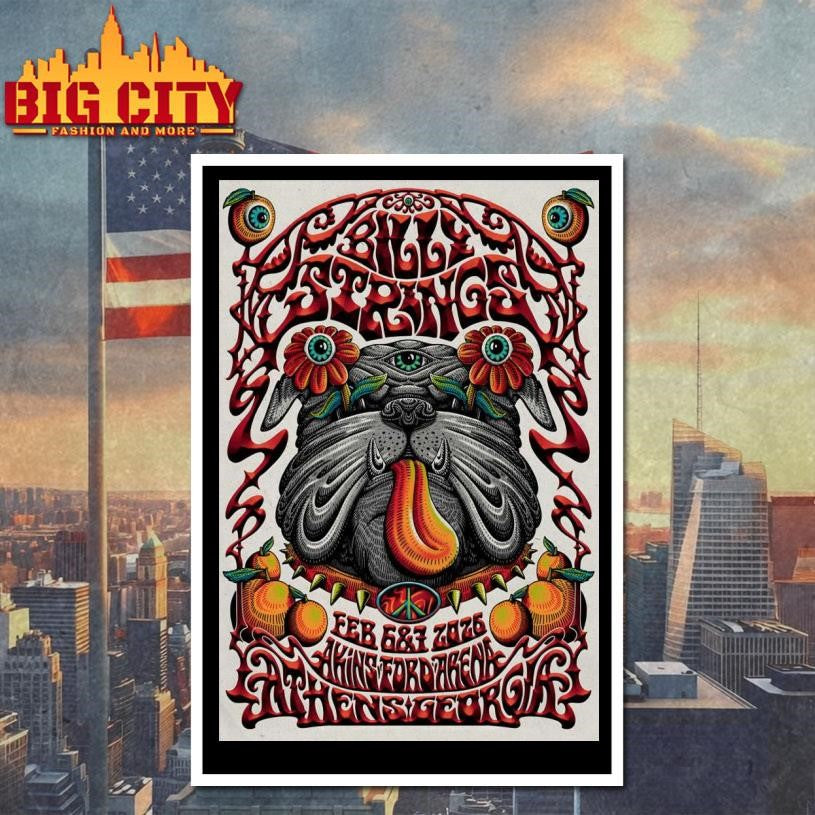 Billy Strings Akins Ford Arena In Athens GA Feb 6-7 2026 Poster Shirt