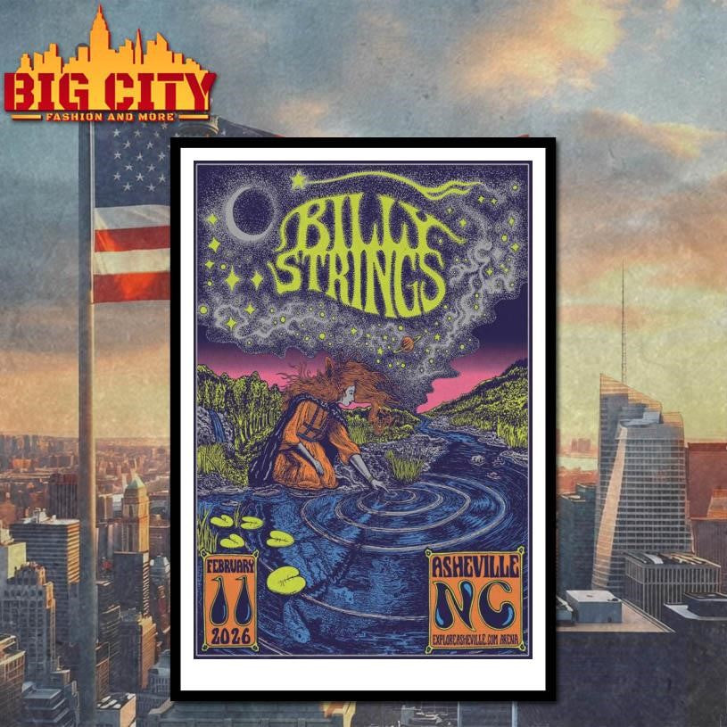 Billy Strings In Asheville NC On Feb 11 2026 Poster Shirt