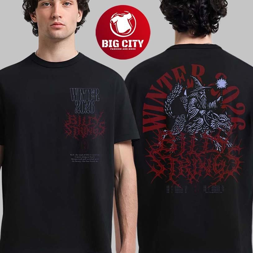 Billy Strings Winter 2026 Tour Merch Wizard Metal Two Sided Shirt